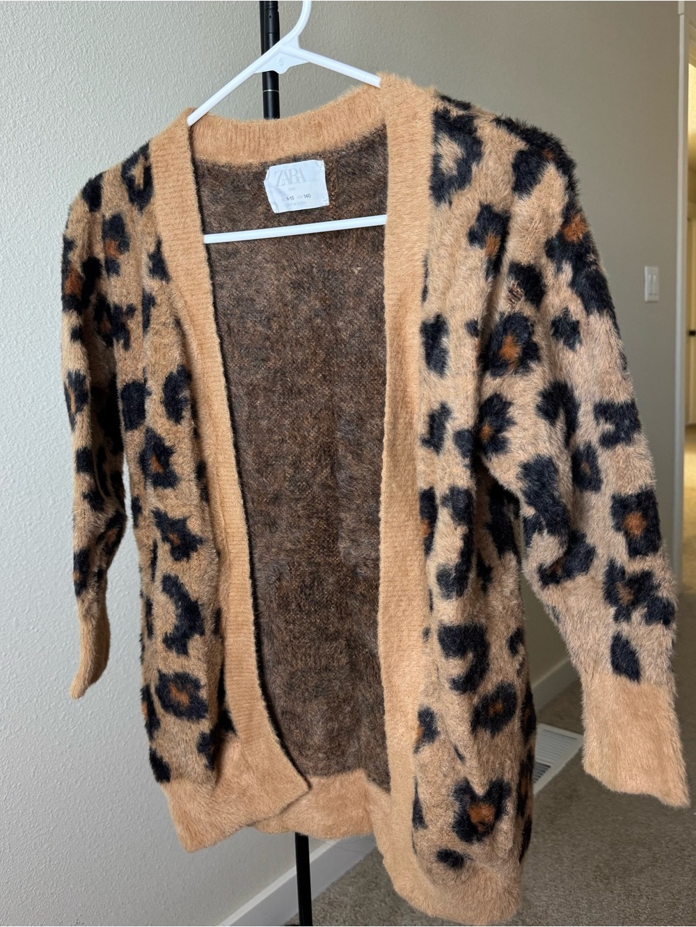 Zara Girls’ Cheetah Print Cardigan
